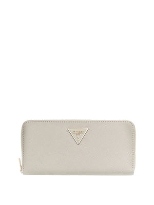 Guess Portafoglio Guess Laurel Ii Slg Large Zip Around - Beige