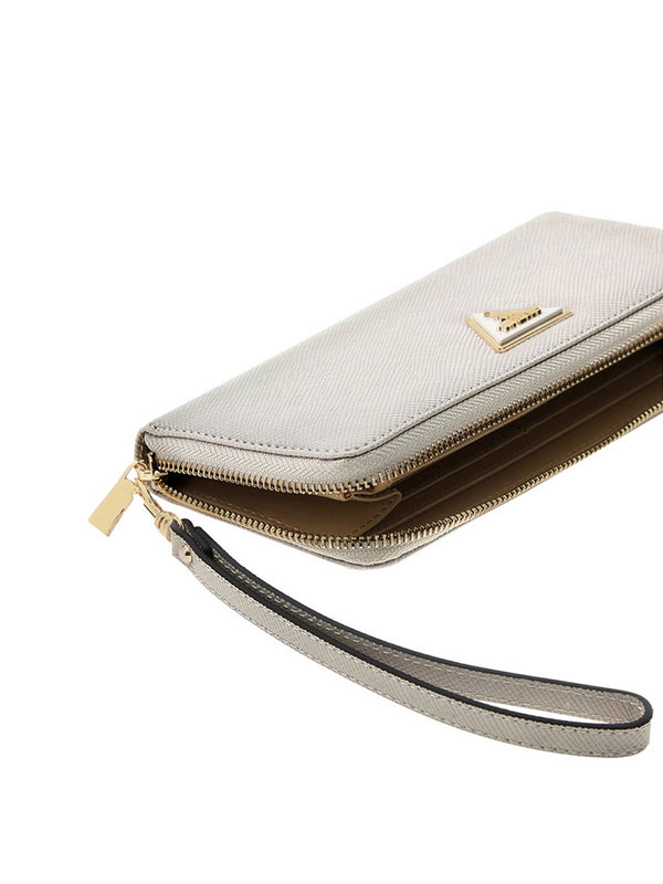 Guess Portafoglio Guess Laurel Ii Slg Large Zip Around - Beige
