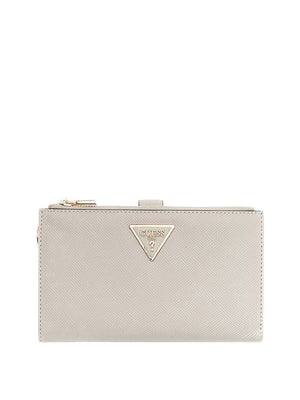 Guess Portafoglio Guess Laurel Ii Slg Dbl Zip Orgnzr - Beige