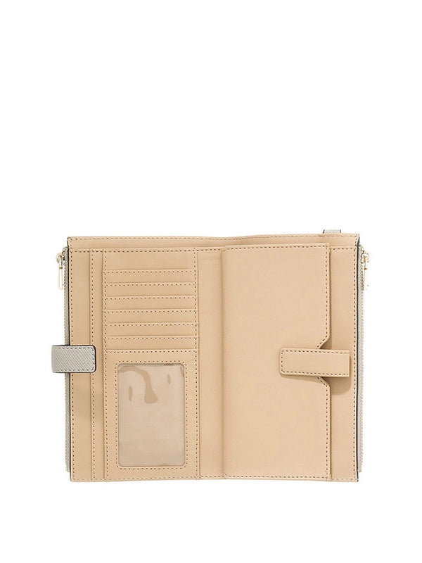 Guess Portafoglio Guess Laurel Ii Slg Dbl Zip Orgnzr - Beige