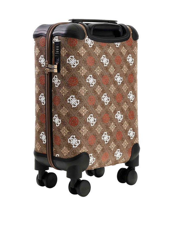 Guess Valigia Guess Eliette 4G Logo - Marrone