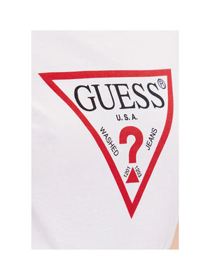 GUESS 1 USCITA T-Shirt Ss Cn Original Tee Donna - Bianco