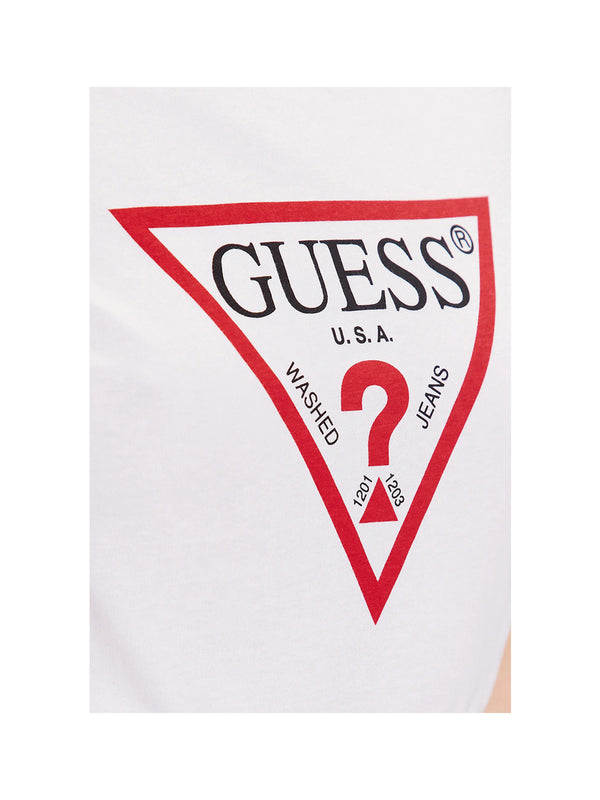 GUESS 1 USCITA T-Shirt Ss Cn Original Tee Donna - Bianco