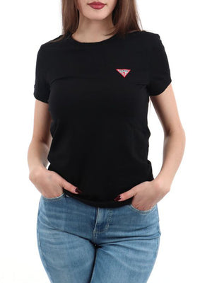 GUESS 1 USCITA T-Shirt Ss Cn Mini Triangle Guess - Nero
