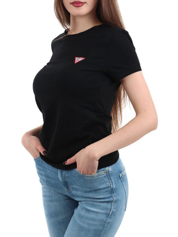 GUESS 1 USCITA T-Shirt Ss Cn Mini Triangle Guess - Nero