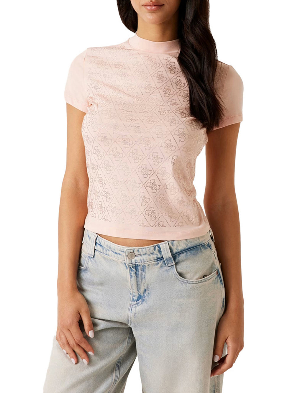Guess T-shirt Guess Con Logo 4G - Rosa