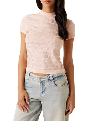 Guess T-shirt Guess Con Logo 4G - Rosa