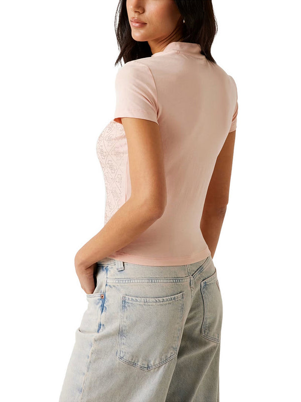 Guess T-shirt Guess Con Logo 4G - Rosa
