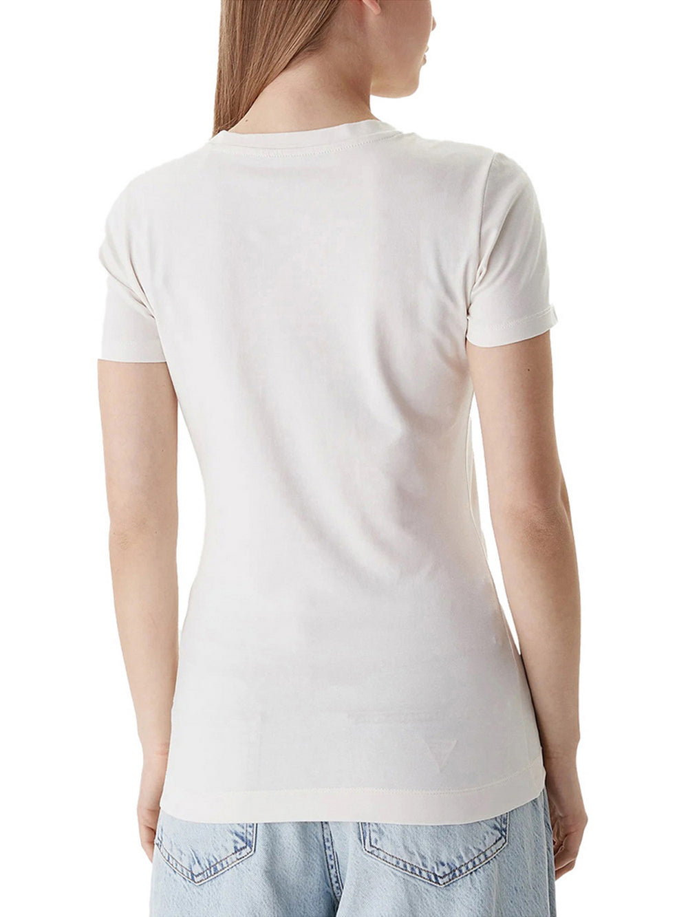 Guess T-Shirt Guess Camelia Triangle - Bianco