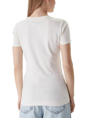 Guess T-Shirt Guess Camelia Triangle - Bianco