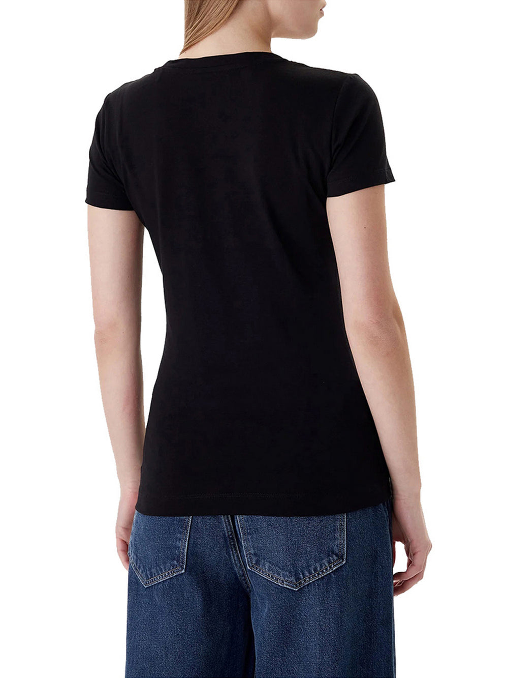 Guess T-Shirt Guess Camelia Triangle - Nero