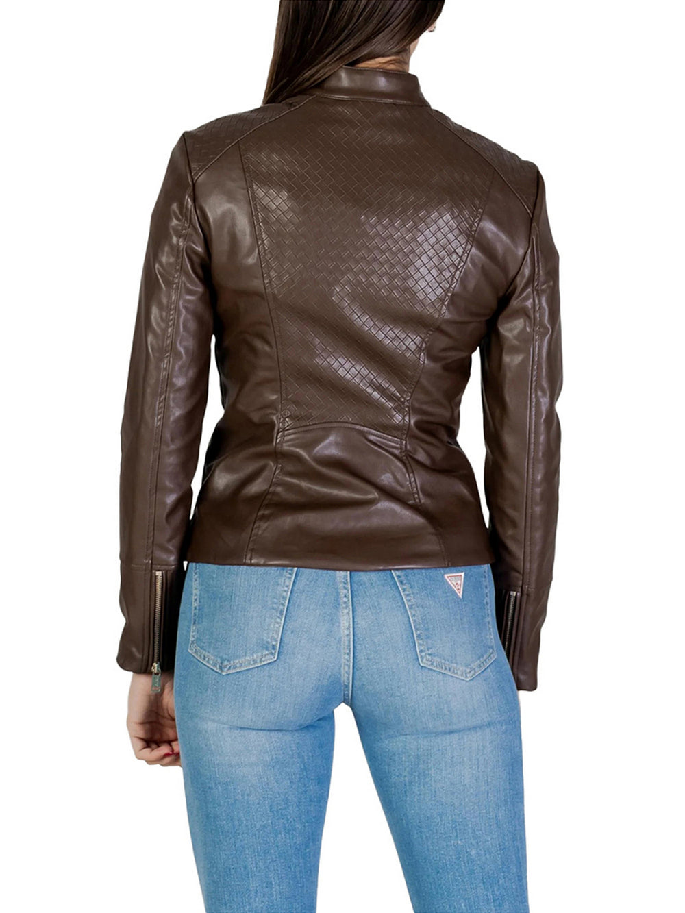 Guess Giacca Guess Claudine Biker - Marrone