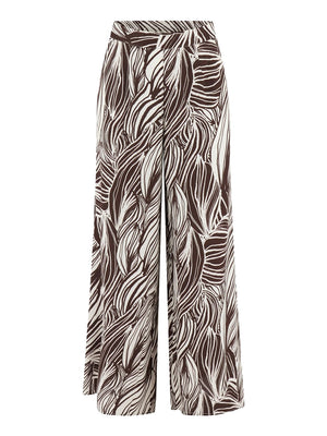 GUESS 2 USCITA Pantalone Guess Zoe Leaf Wide Leg - Multi