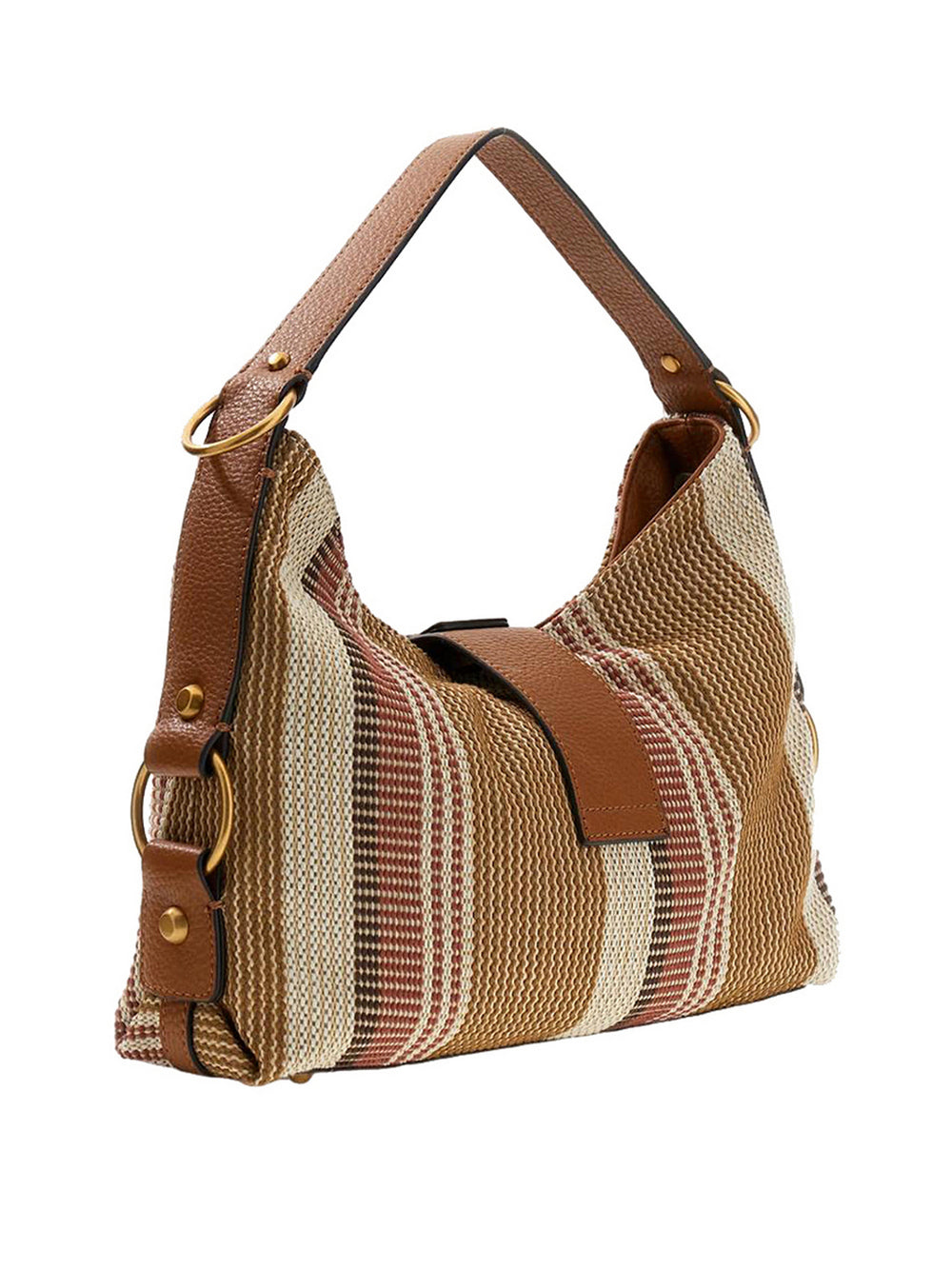 Guess Borsa A Spalla Guess Camden - Cognac/Multi