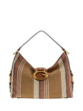 GUESS 2 USCITA Borsa A Spalla Guess Camden - Cognac/Multi