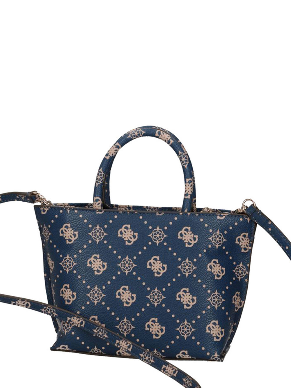 Guess Borsa A Mano Guess Emelie Logo Mini Tote - Blu Navy