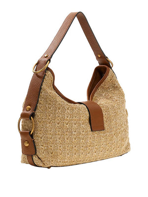 Guess Borsa A Spalla Guess Camden - Natural/Cognac