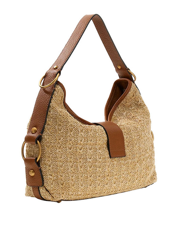 Guess Borsa A Spalla Guess Camden - Natural/Cognac