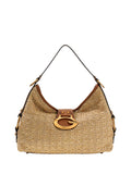 GUESS 2 USCITA Borsa A Spalla Guess Camden - Natural/Cognac