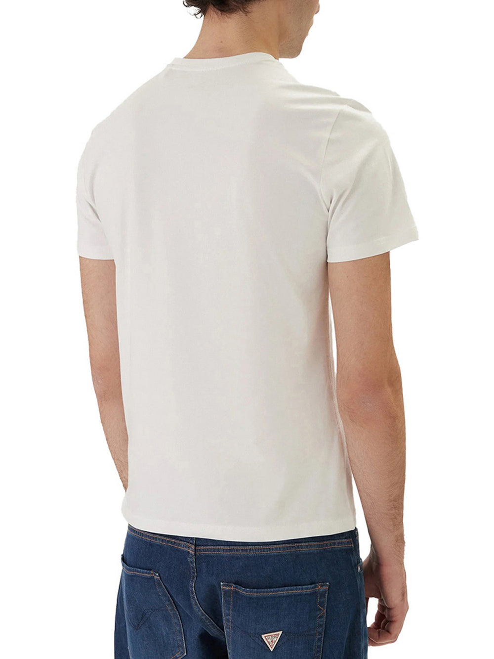 Guess T-Shirt Guess Triangle - Bianco