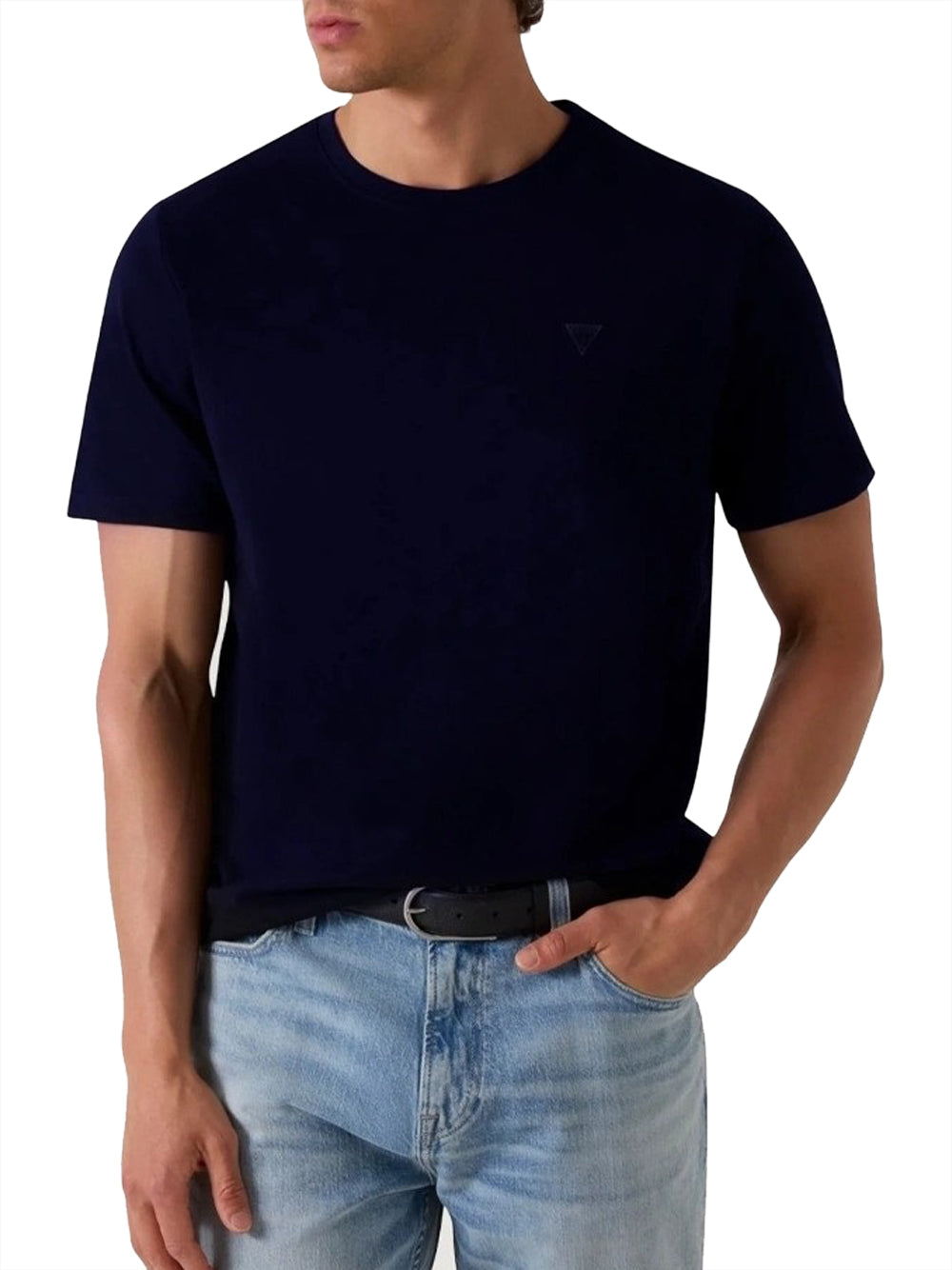 GUESS 2 USCITA T-Shirt Guess Cn Ss Small Patch Co - Blu