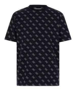 Guess T-Shirt Guess Jacquard Logo - Blu