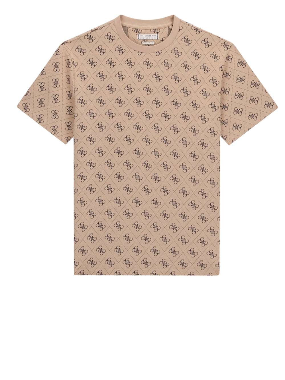 GUESS 2 USCITA T-shirt Guess Con Logo Jacquard - Beige