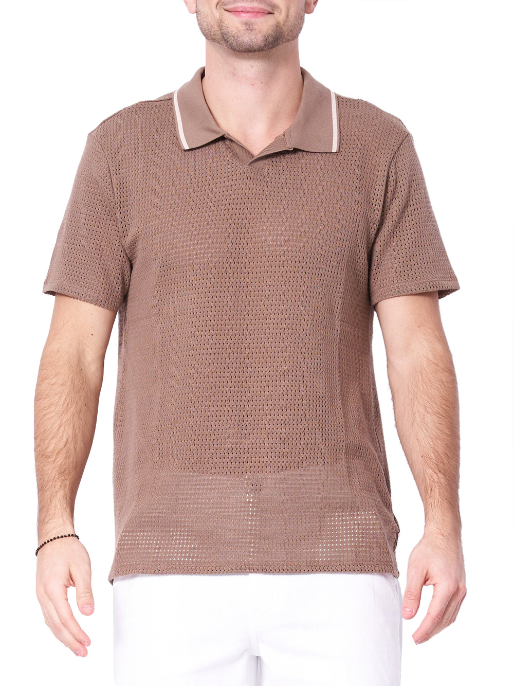 GUESS 2 USCITA T-Shirt Guess Daryl Crochet Knit P - Beige