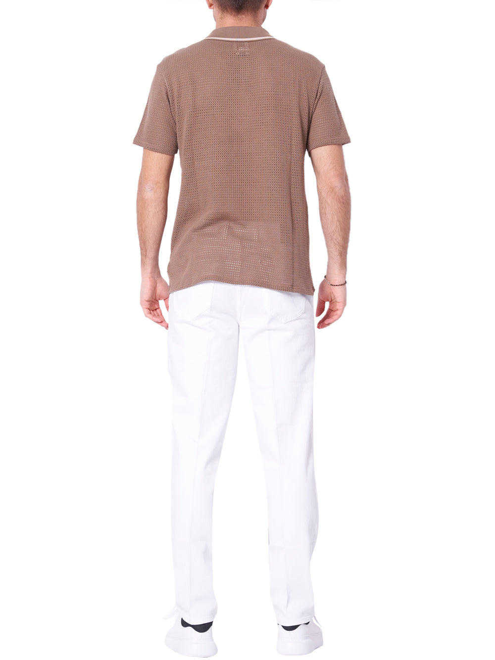 GUESS 2 USCITA T-Shirt Guess Daryl Crochet Knit P - Beige
