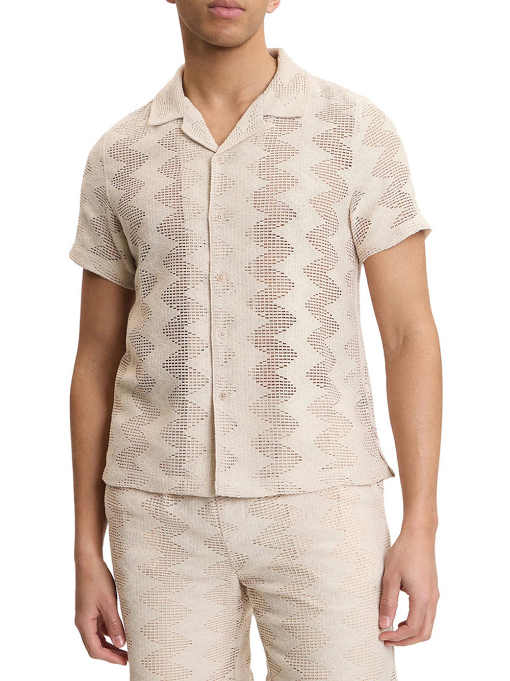 GUESS 2 USCITA Camicia Guess A Maniche Corte - Beige