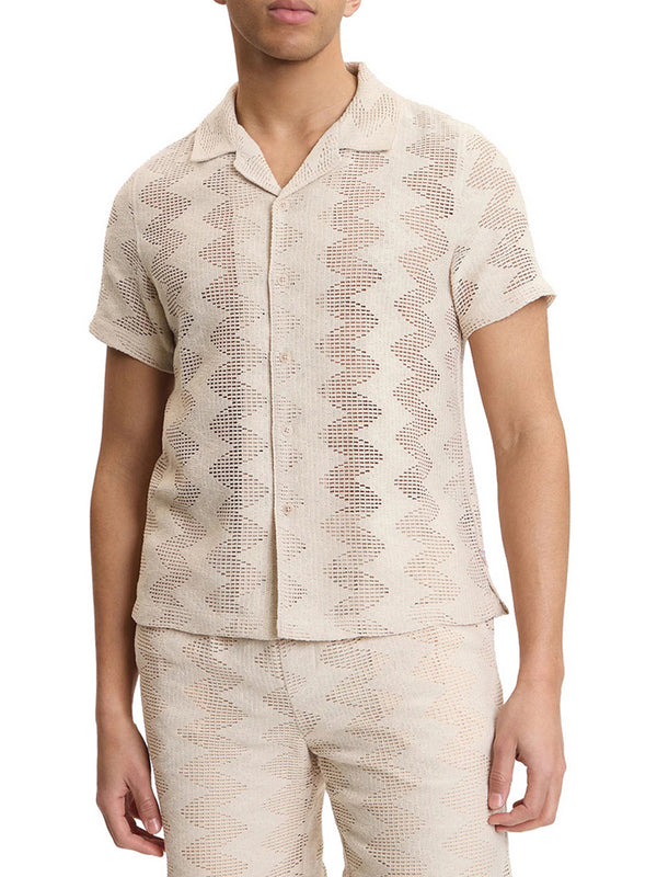 GUESS 2 USCITA Camicia Guess A Maniche Corte - Beige