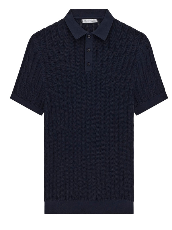 GUESS 2 USCITA Maglia Guess Lonny Polo Ss Harrin - Blu Notte