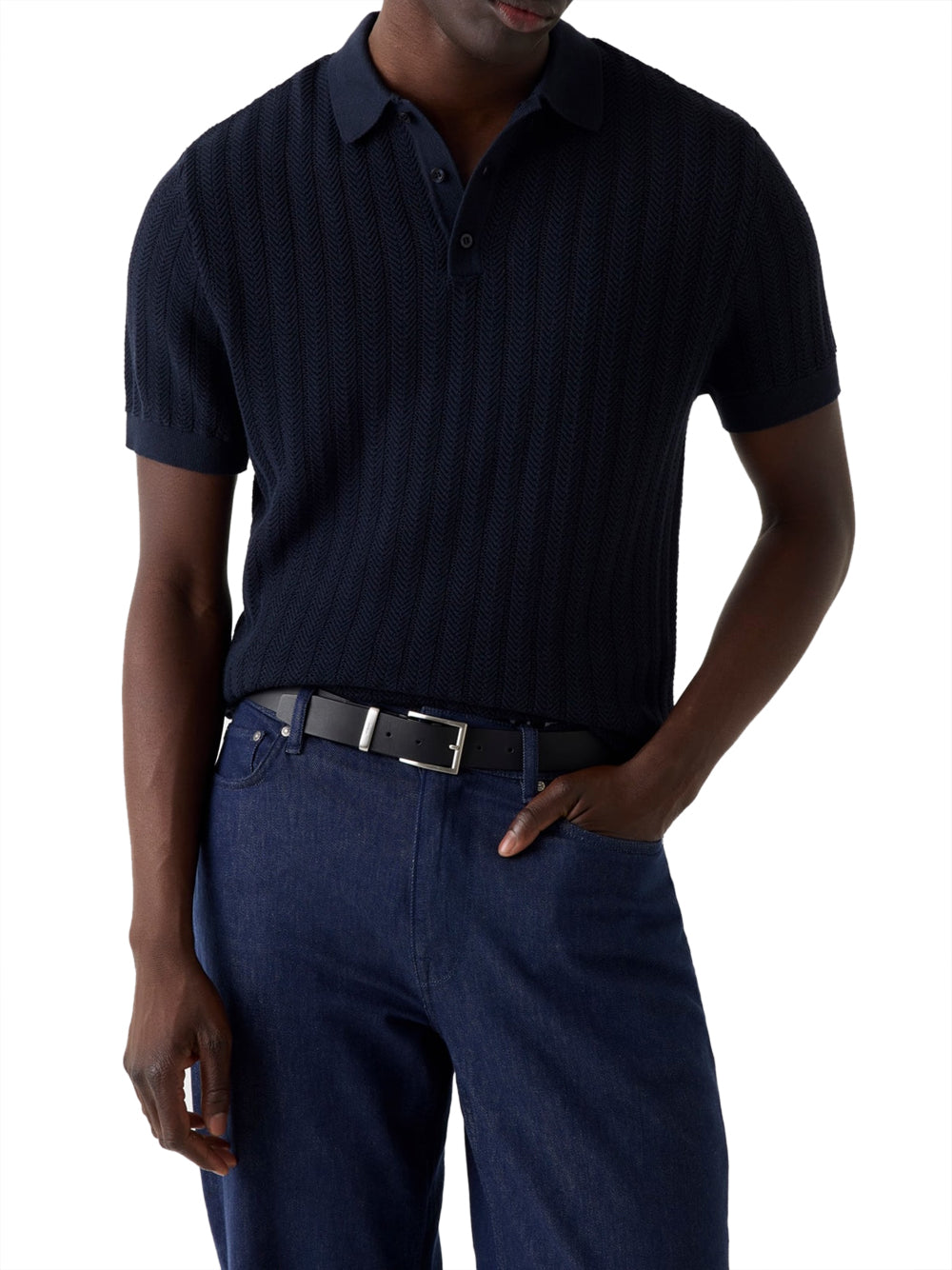 GUESS 2 USCITA Maglia Guess Lonny Polo Ss Harrin - Blu Notte