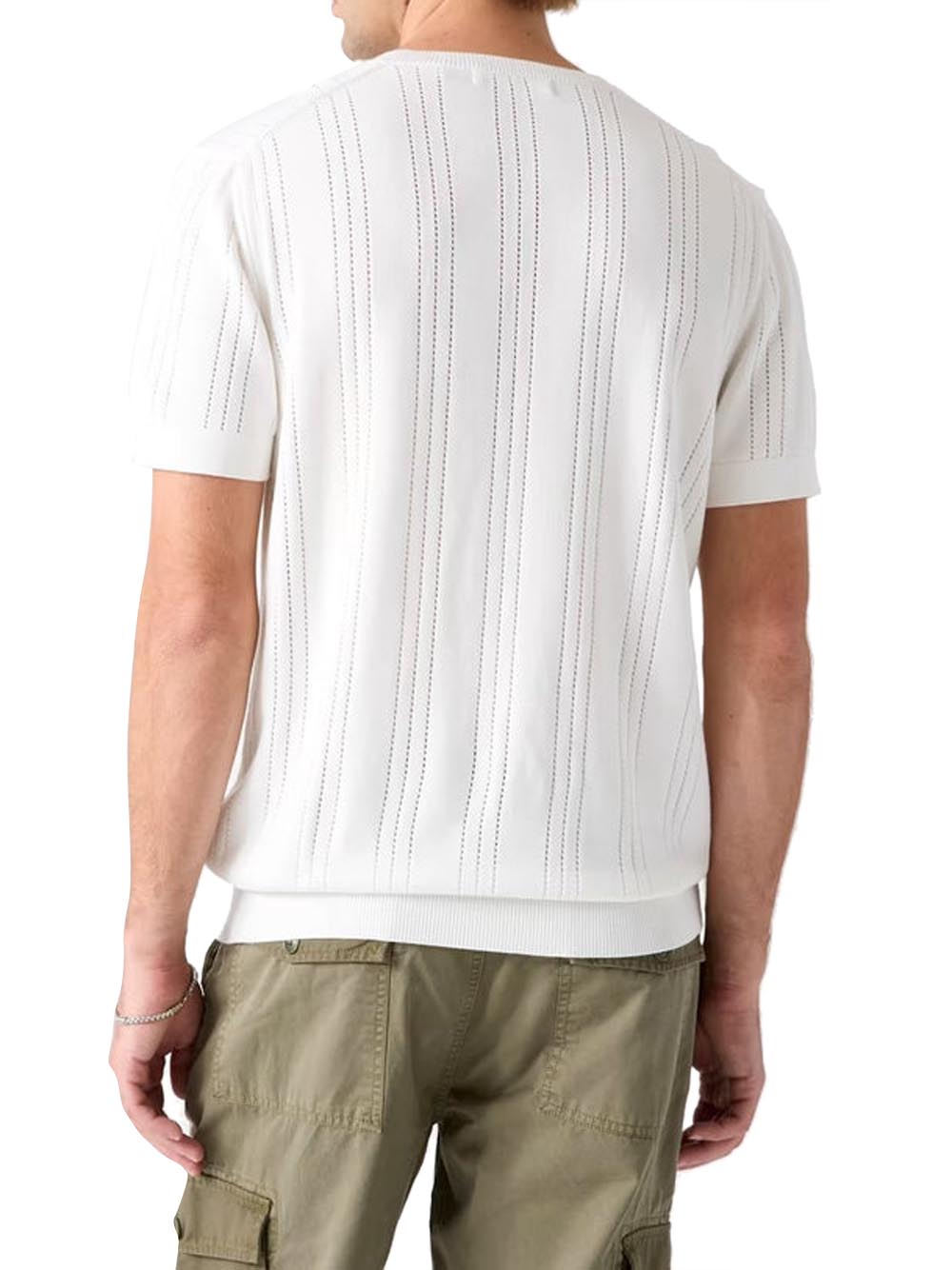 GUESS 2 USCITA T-Shirt Lindon Cn Ss Pointel Guess - Bianco