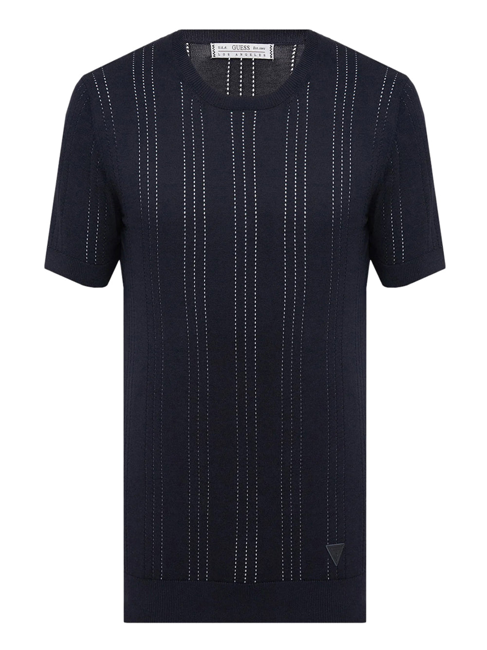 GUESS 2 USCITA Maglia Guess Lindon Cn Ss Pointel - Blu