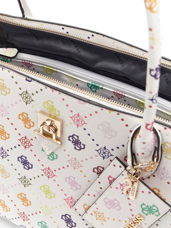 GUESS 2 USCITA Borsa a Mano Guess Patsie Tote - Bianco