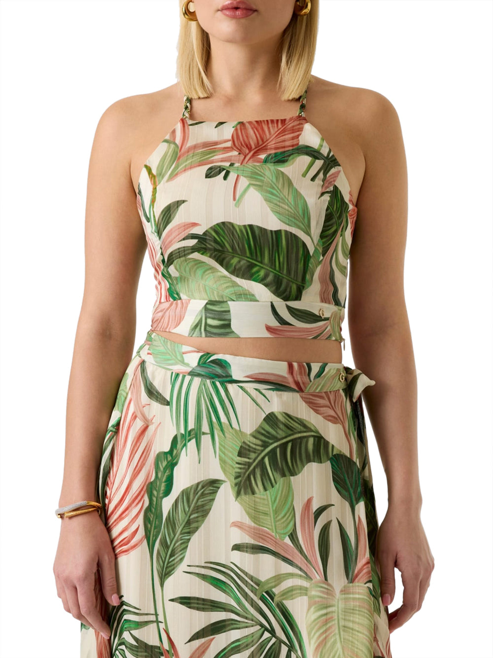 GUESS 2 USCITA Crop Top Guess Con Stampa Floreale - Multi