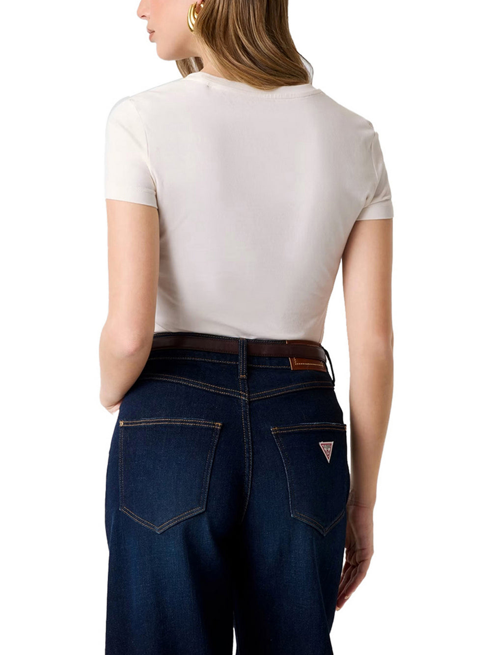 Guess T-Shirt Guess Slim Fit - Panna