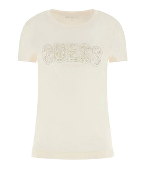 Guess T-Shirt Guess Slim Fit - Panna