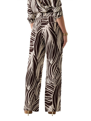 Guess Pantalone Guess In Viscosa - Marrone/Crema