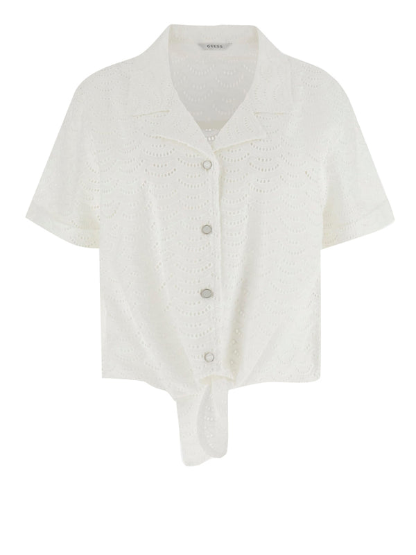 GUESS 2 USCITA Camicia In Pizzo Sangallo Guess - Bianco