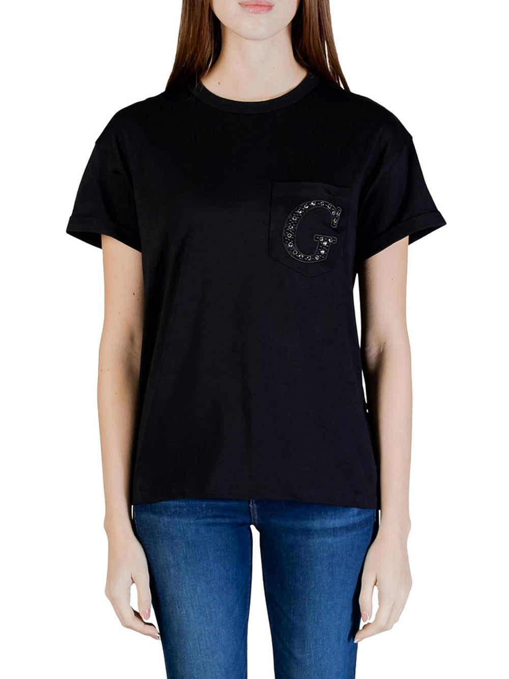 Guess T-Shirt Guess Pocket G Logo - Nero
