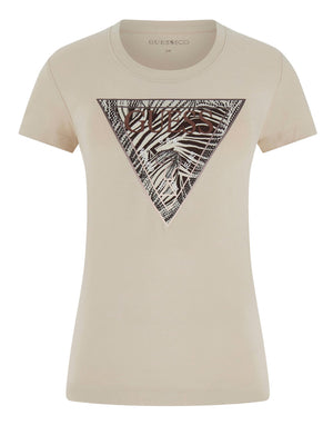 GUESS 2 USCITA T-shirt Con Logo Triangolo Guess - Beige