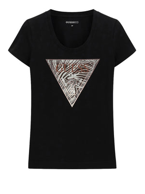 GUESS 2 USCITA T-shirt Con Logo Triangolo Guess - Nero