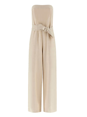 GUESS 2 USCITA Jumpsuit Jackie In Lino Guess - Beige