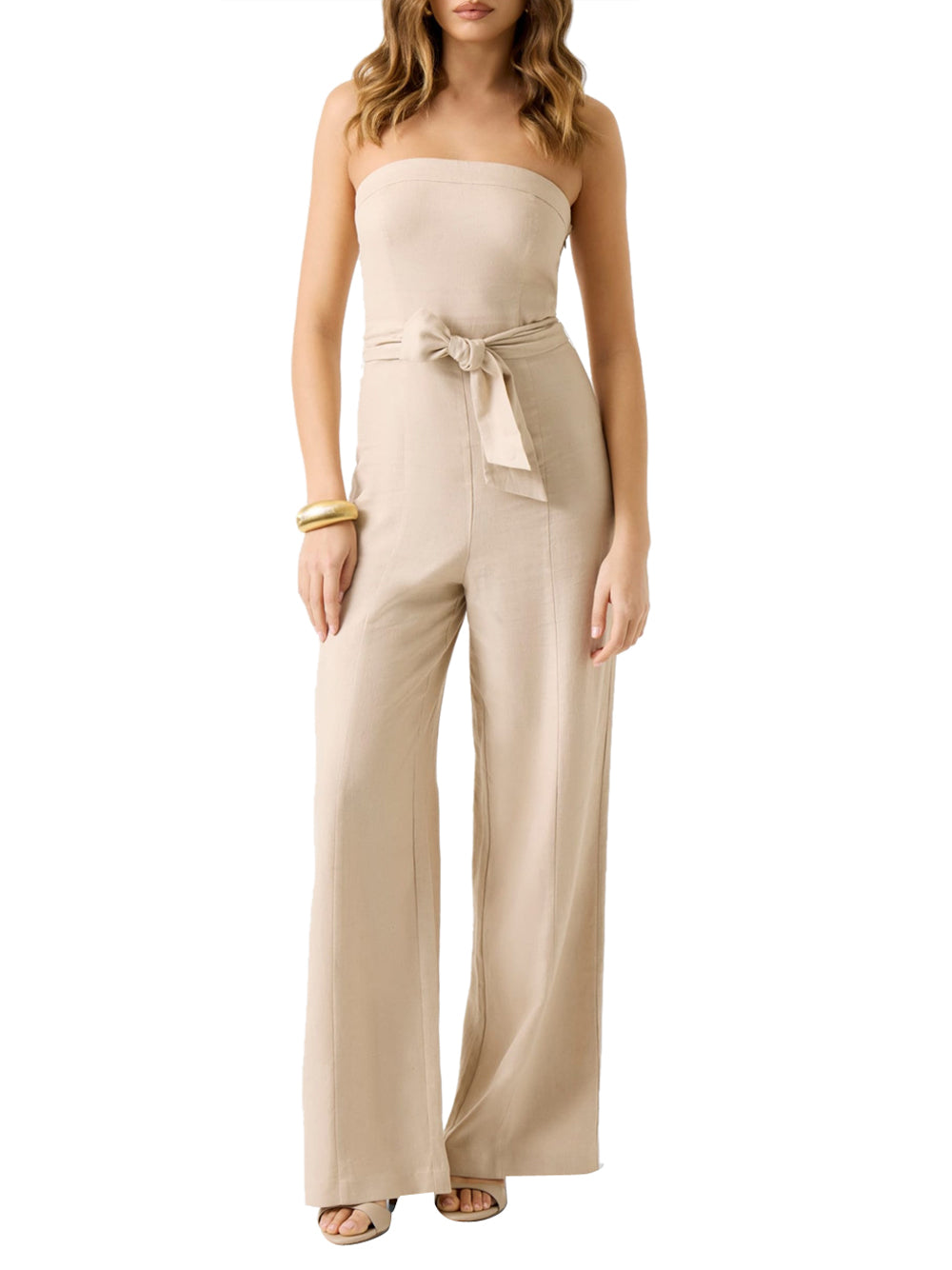 GUESS 2 USCITA Jumpsuit Jackie In Lino Guess - Beige