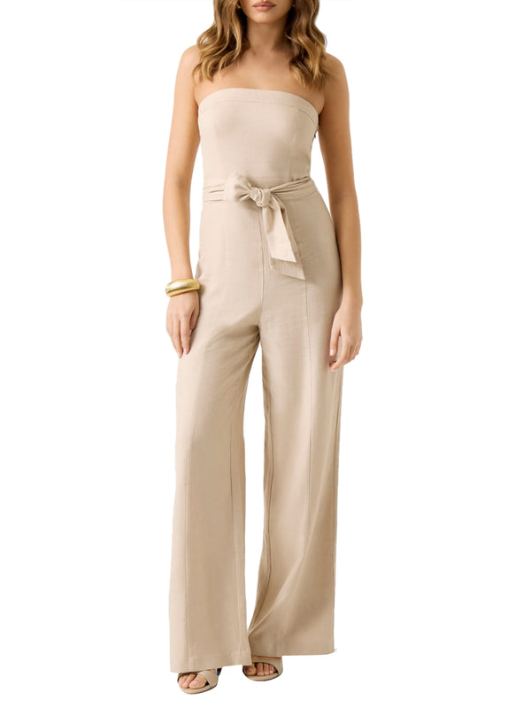 GUESS 2 USCITA Jumpsuit Jackie In Lino Guess - Beige