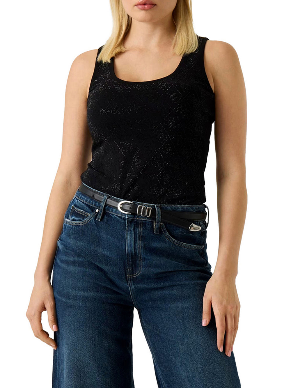 Guess Canotta Guess 4G All-over - Nero