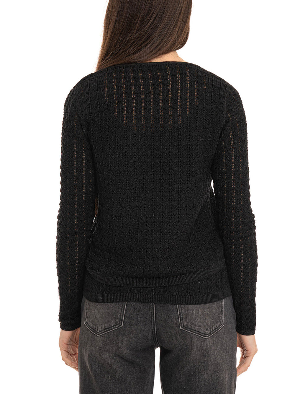 GUESS 2 USCITA Cardigan Guess Lavorato A Maglia Rosalyn Cover Sho - Nero