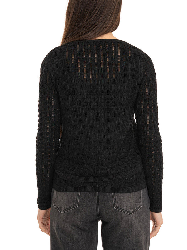 GUESS 2 USCITA Cardigan Guess Lavorato A Maglia Rosalyn Cover Sho - Nero